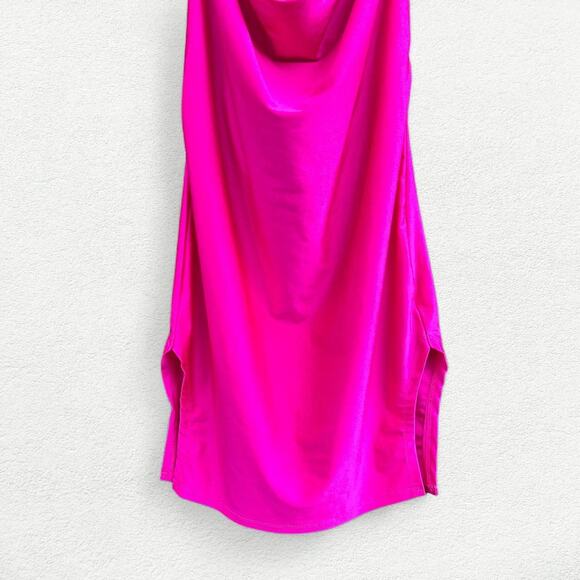 SheIn Halter Mini Dress in Hot Pink - Picture 3 of 8